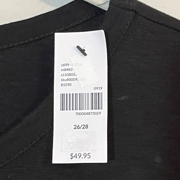 Lane Bryant Top Women 26 Black Sequin Whimsygoth Neutral Summer Beach Goth Punk - Picture 3 of 8